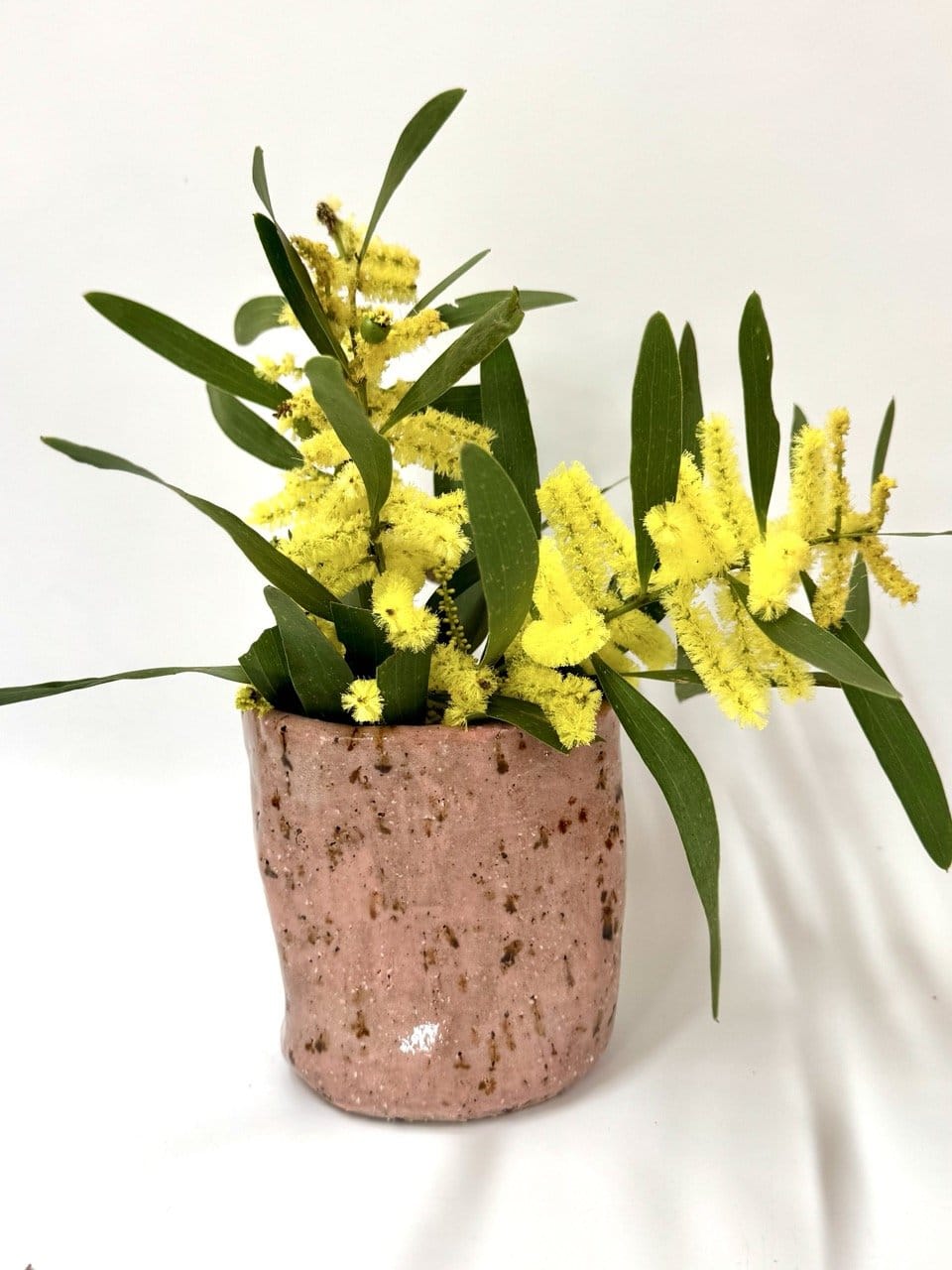 Short Crush Vase 'Pink Mud'