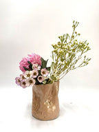 Short Crush Vase 'Gold Blush'