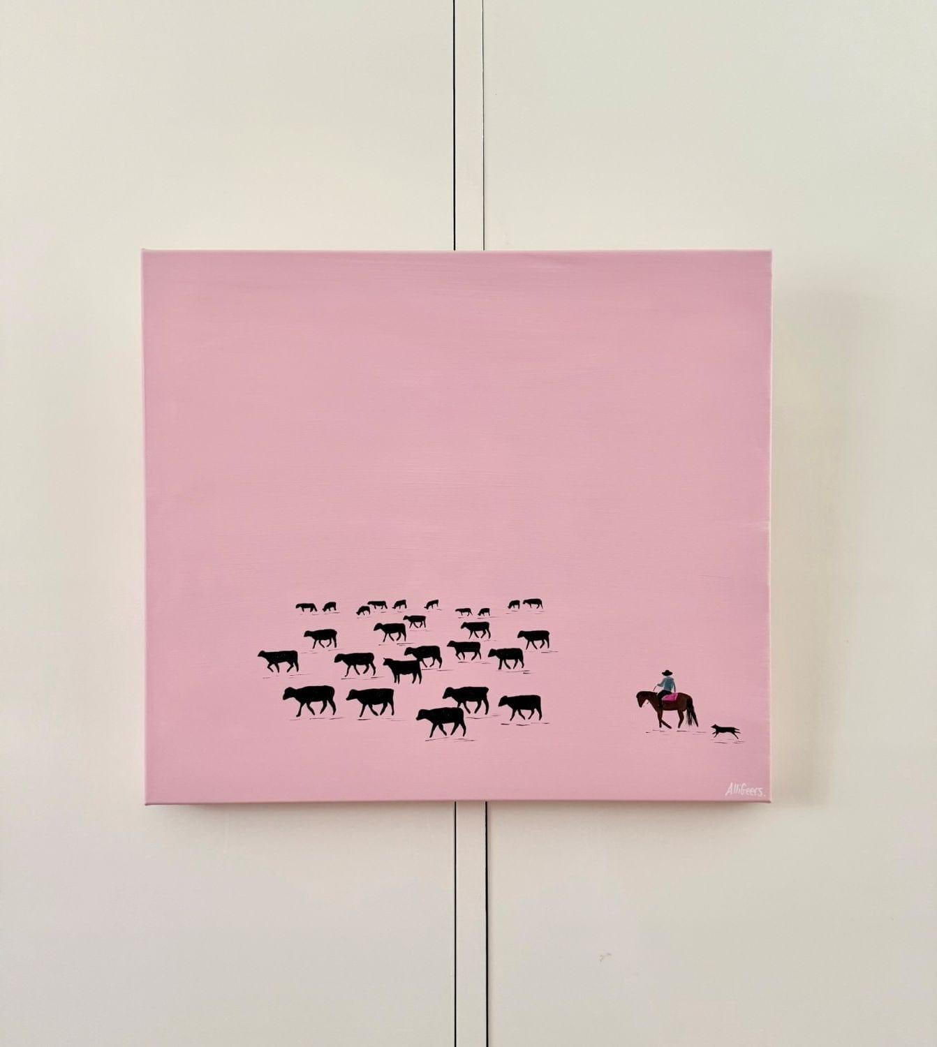 The Pink Ladies - Original Art-Original Art-Alli Geers-Greenhouse Interiors Pty Ltd