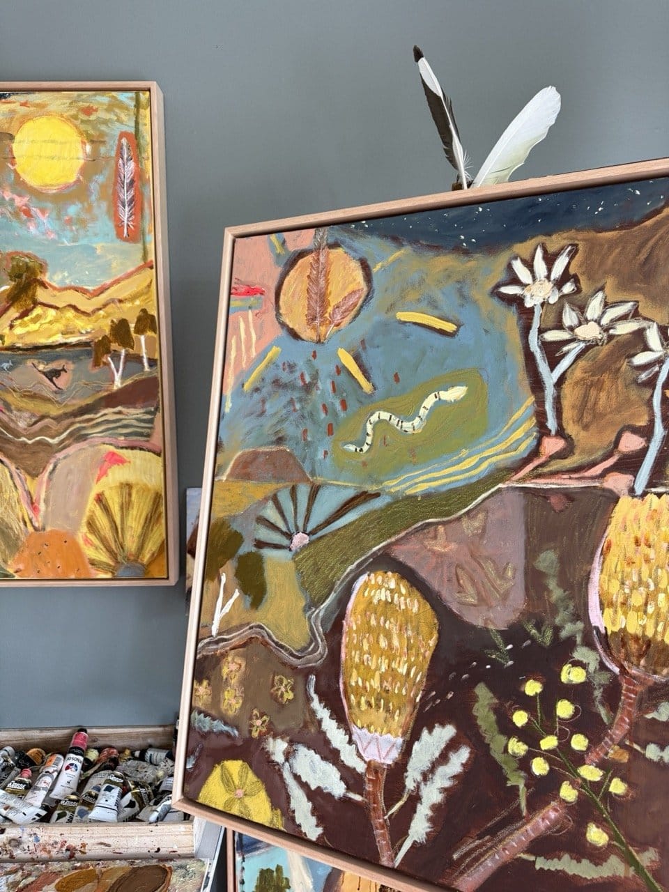 Where The Land Gathers  - Original Artwork-Original Art-Greta Hounslow-Greenhouse Interiors Pty Ltd