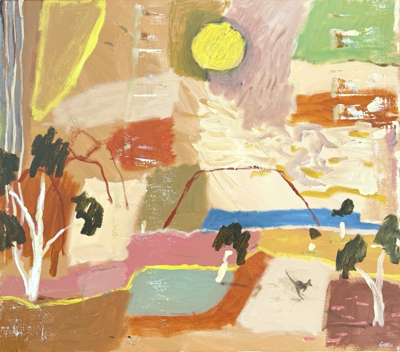 Between Uluru & Kata Tjuta - Original Artwork