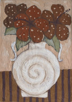 Blooms In Spiral Vase - Original Art