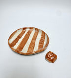 Dish + Incense Rock White / Copper