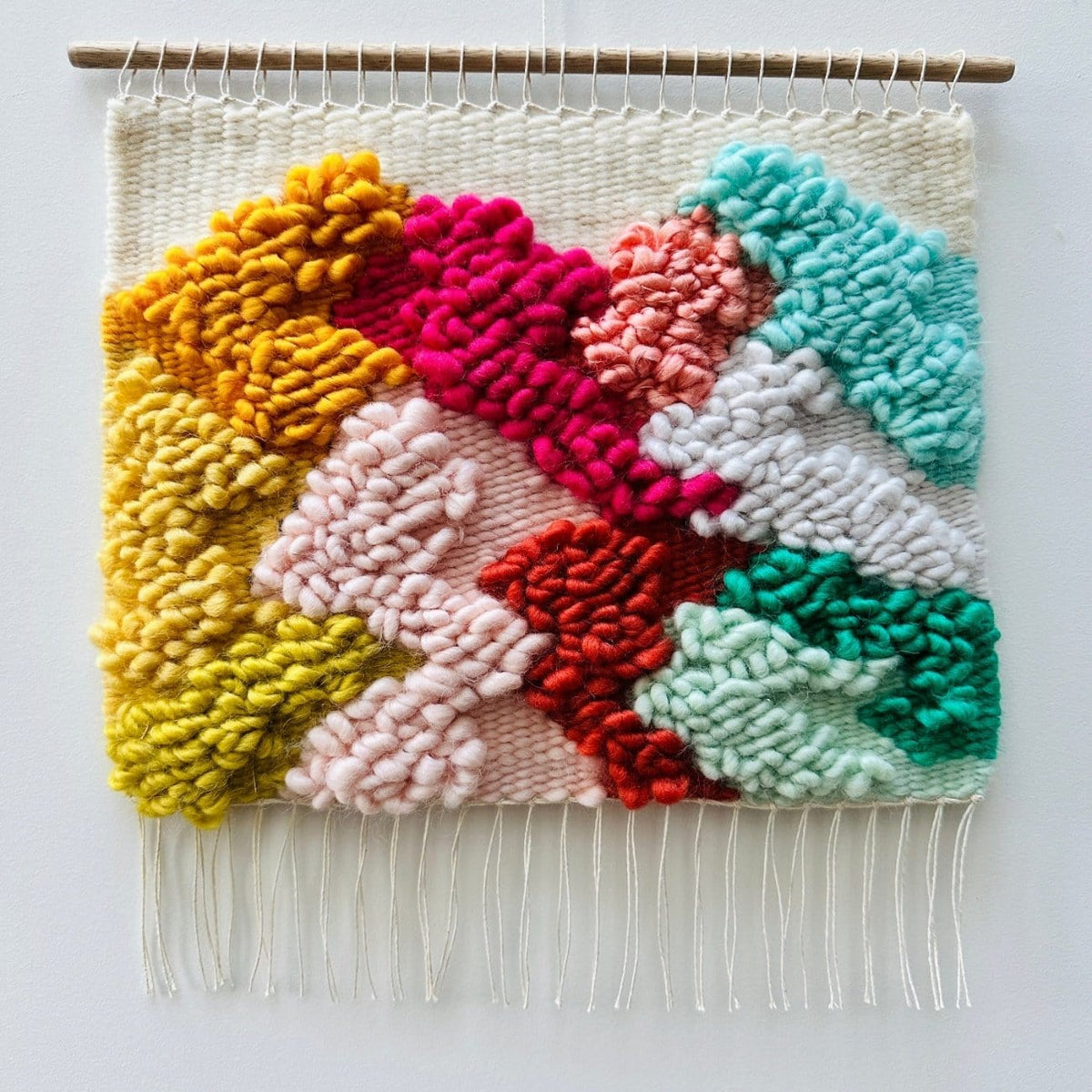 Rainbow Lands Mini 10 - Handwoven Art