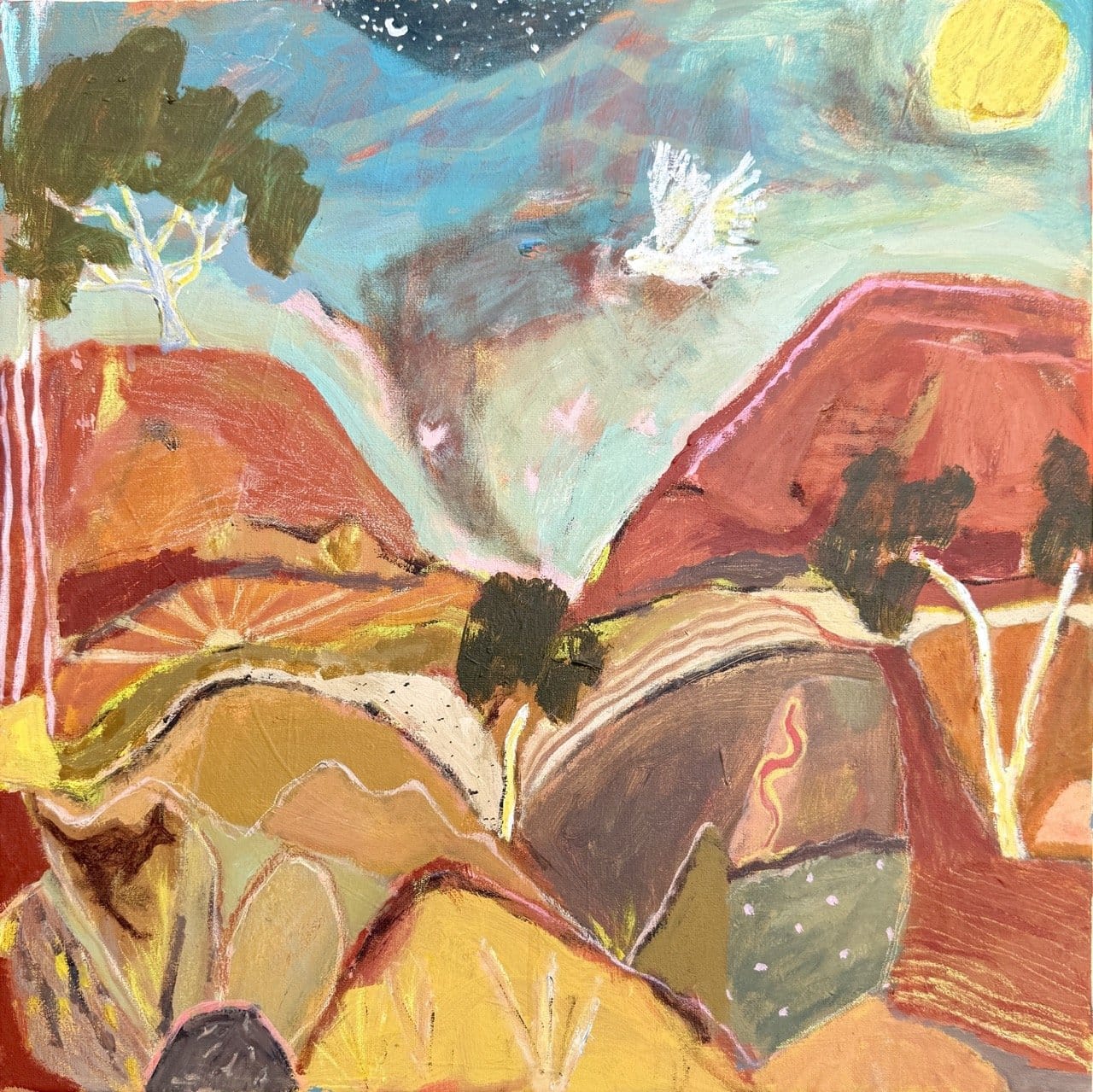 Between Day And Night - Original Artwork-Original Art-Greta Hounslow-Greenhouse Interiors Pty Ltd