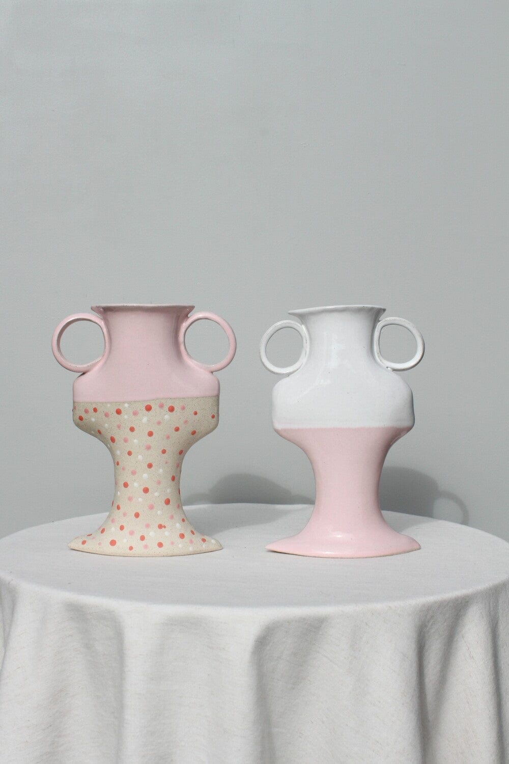 Little Moment - Pink And White Vessel