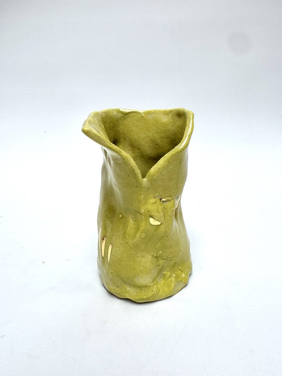 Mini Crush Vase 'Chartreuse Gold'