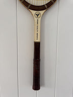 Vintage Tennis Racquet Wall Art - Mustard Heart