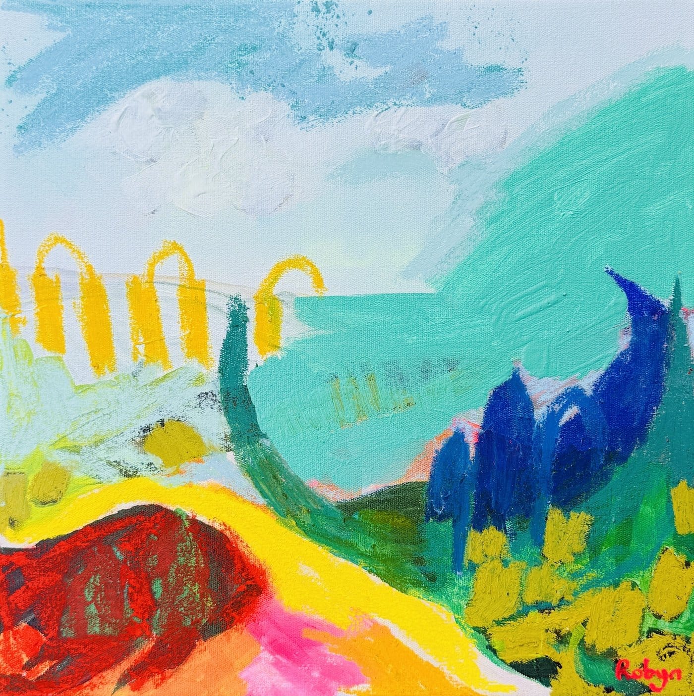 Ravi - Original Painting-Original Art-Robyn Kylie-Greenhouse Interiors Pty Ltd