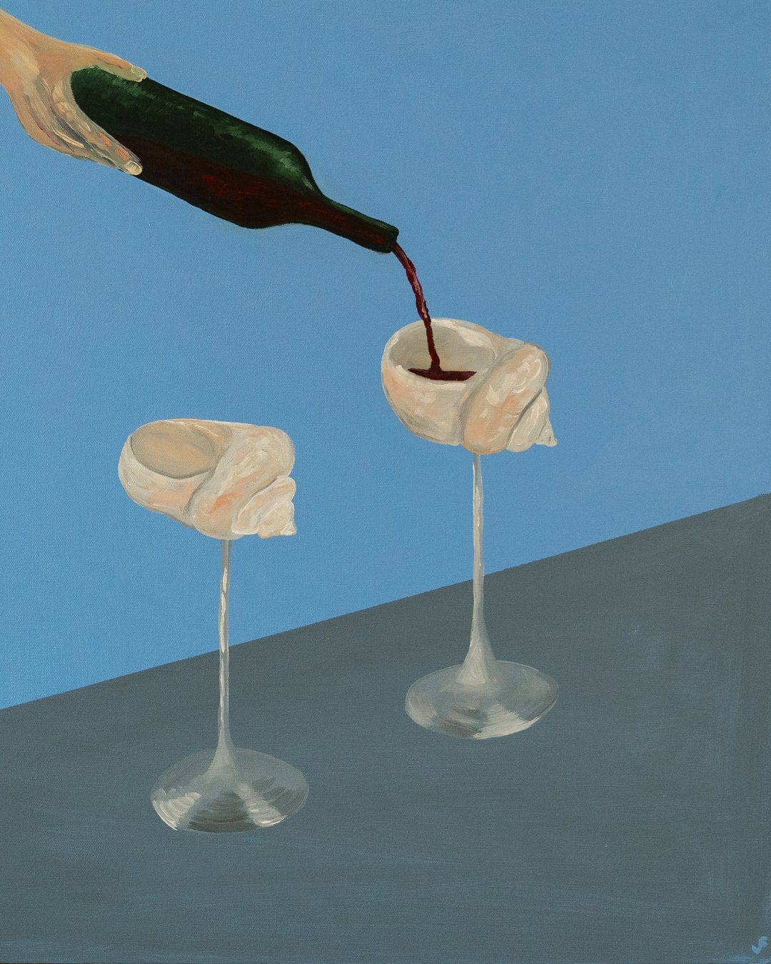 Two Malbecs, Please - Original Artwork