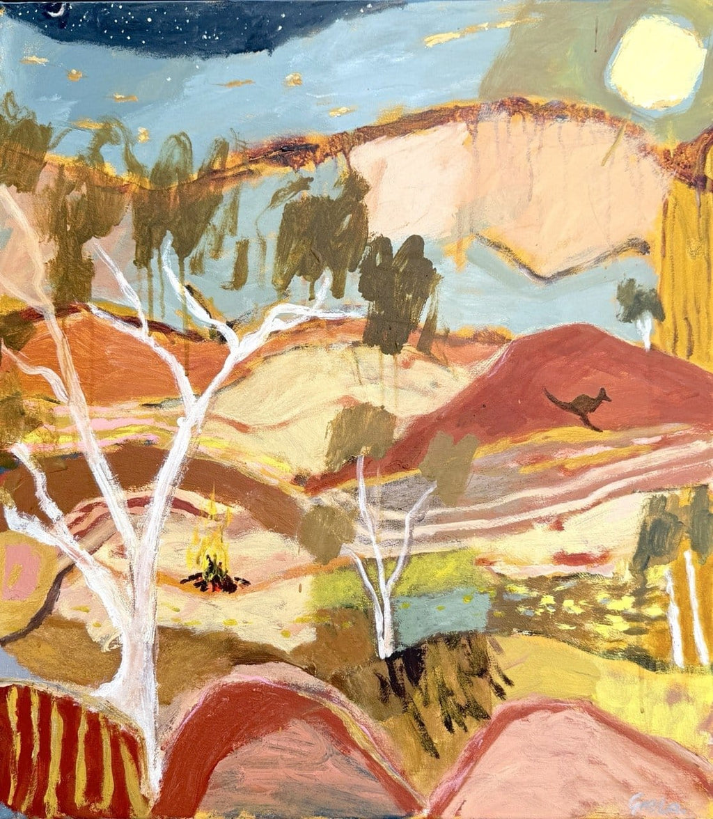 Moonrise, Inland - Original Artwork-Original Art-Greta Hounslow-Greenhouse Interiors Pty Ltd