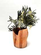 Short Crush Vase 'Coral Copper'