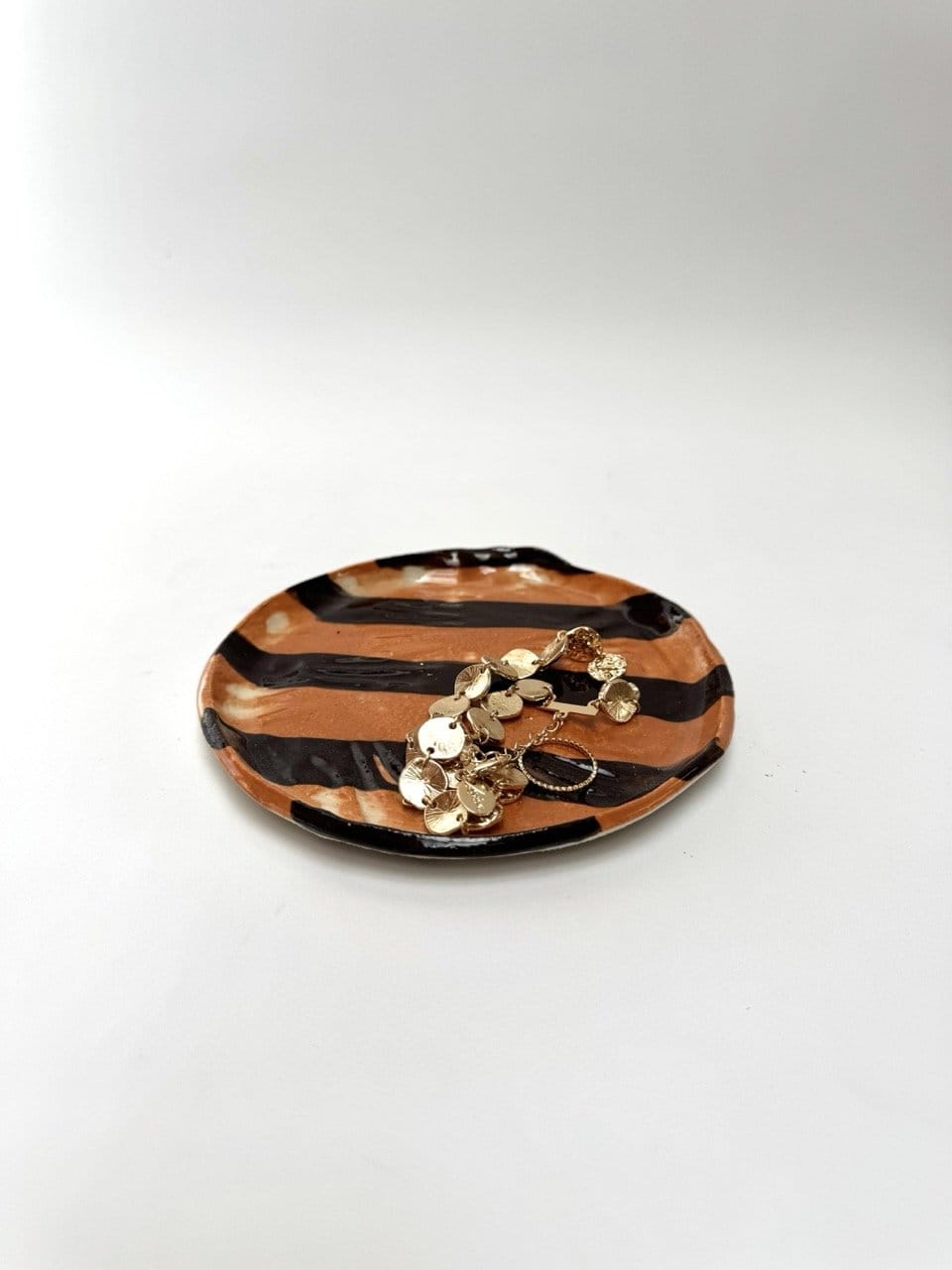 Dish + Incense Rock Choc/ Copper