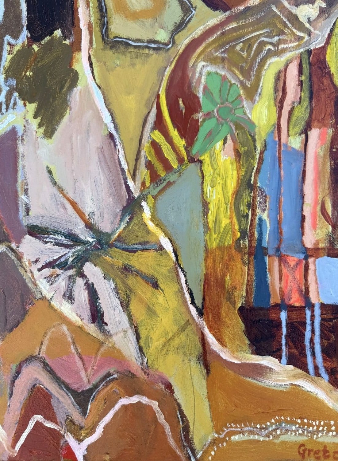 Waters And Stone  - Original Artwork-Original Art-Greta Hounslow-Greenhouse Interiors