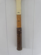 Vintage Tennis Racquet Wall Hanging With Woven Heart - Pink