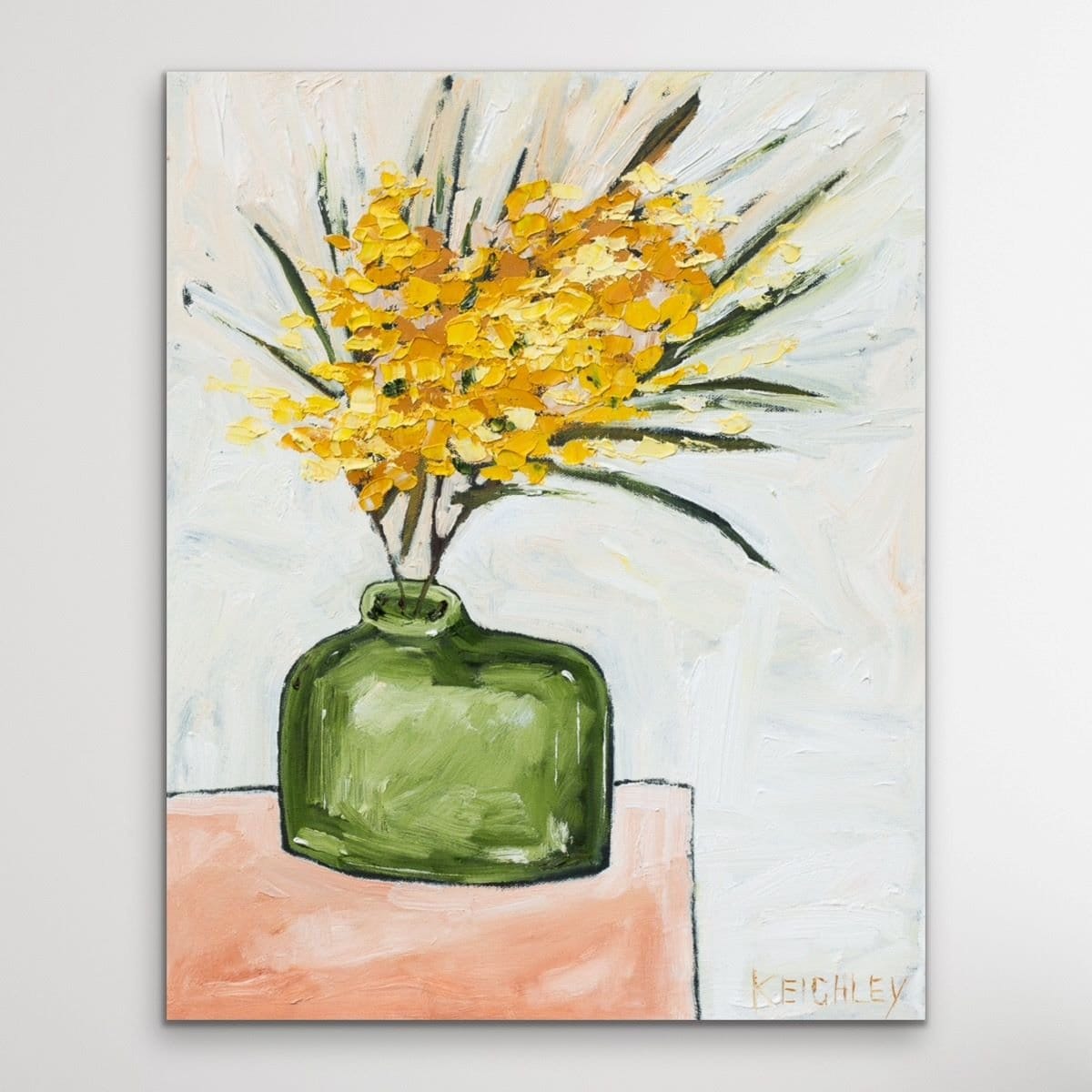 Wattle In A Green Bottle - Limited Edition Print