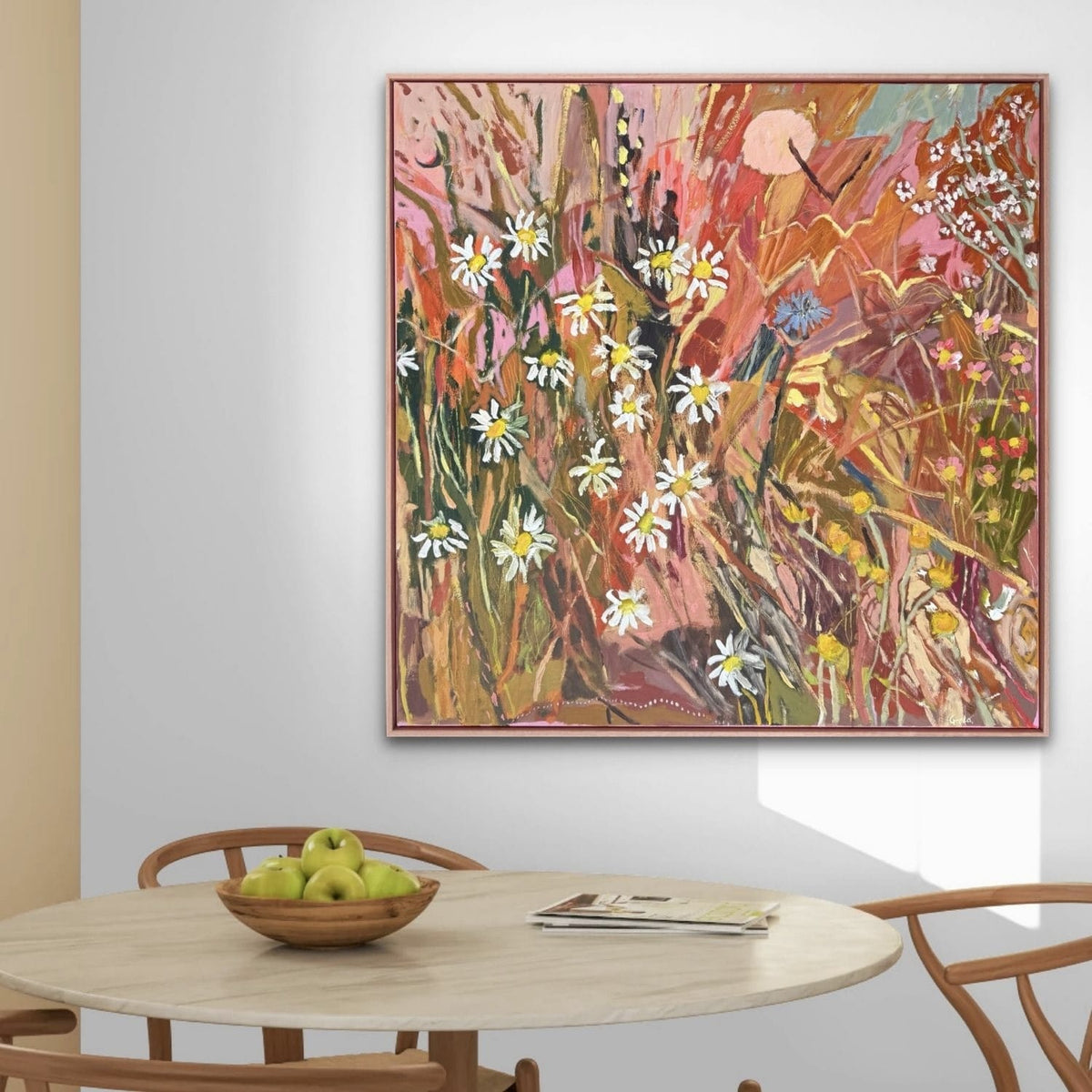 Red Dirt & Wildflowers  - Original Artwork-Original Art-Greta Hounslow-Greenhouse Interiors