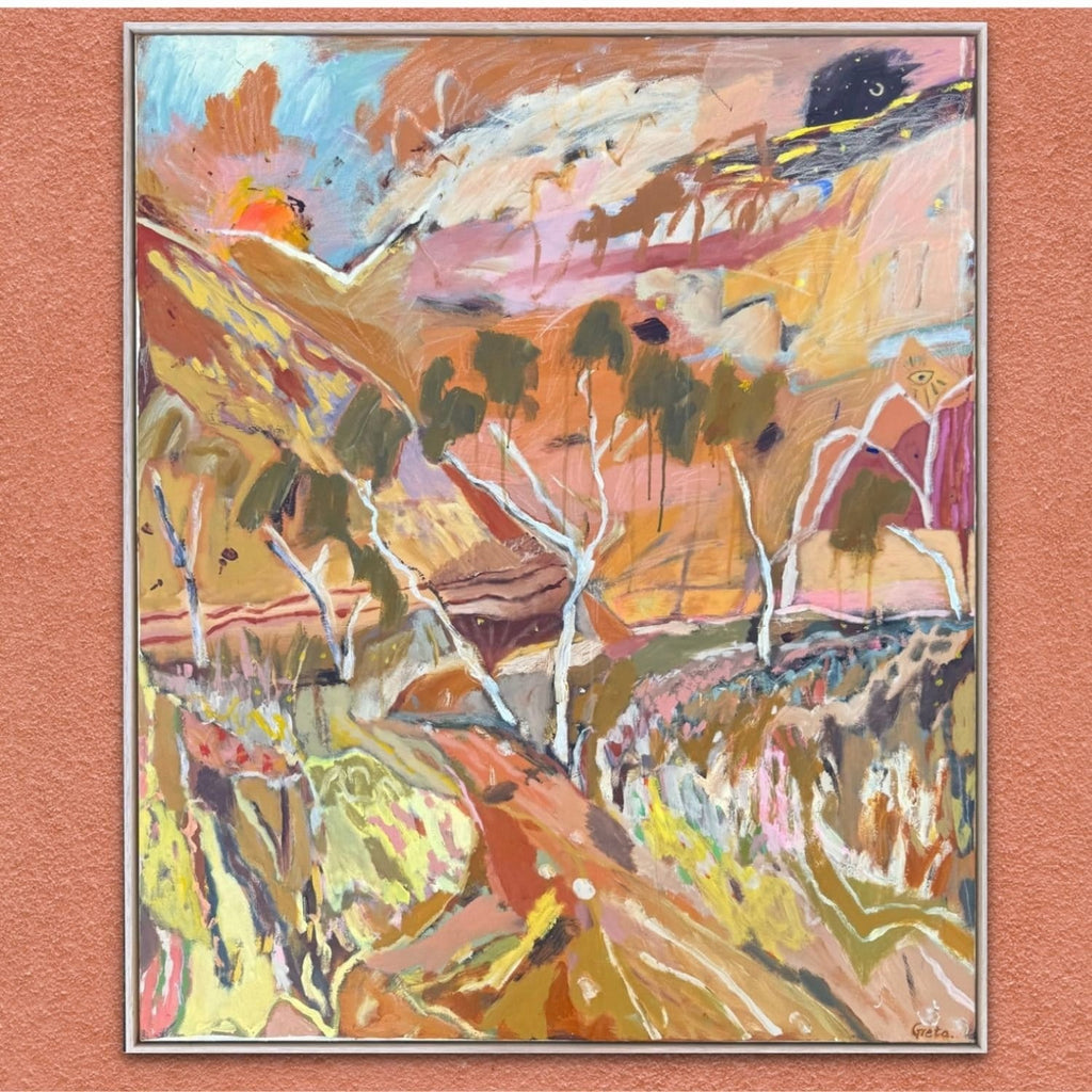 Uluru Bird Song  - Original Artwork-Original Art-Greta Hounslow-Greenhouse Interiors