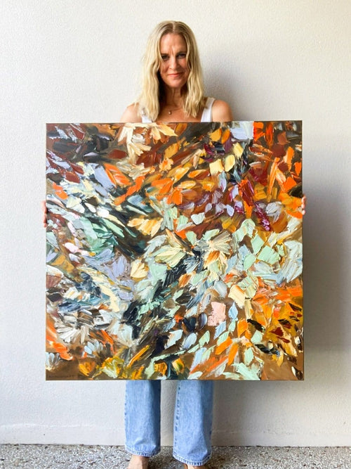 Sienna Garden - Original Artwork-Original Art-Katie Wyatt-Greenhouse Interiors Pty Ltd