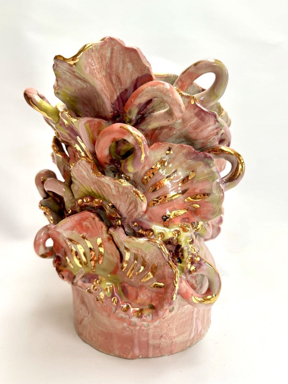 Pink Blossom - Sculptural Vase-Ceramics-Lauren Barton-Greenhouse Interiors Pty Ltd