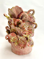 Pink Blossom - Sculptural Vase-Ceramics-Lauren Barton-Greenhouse Interiors Pty Ltd