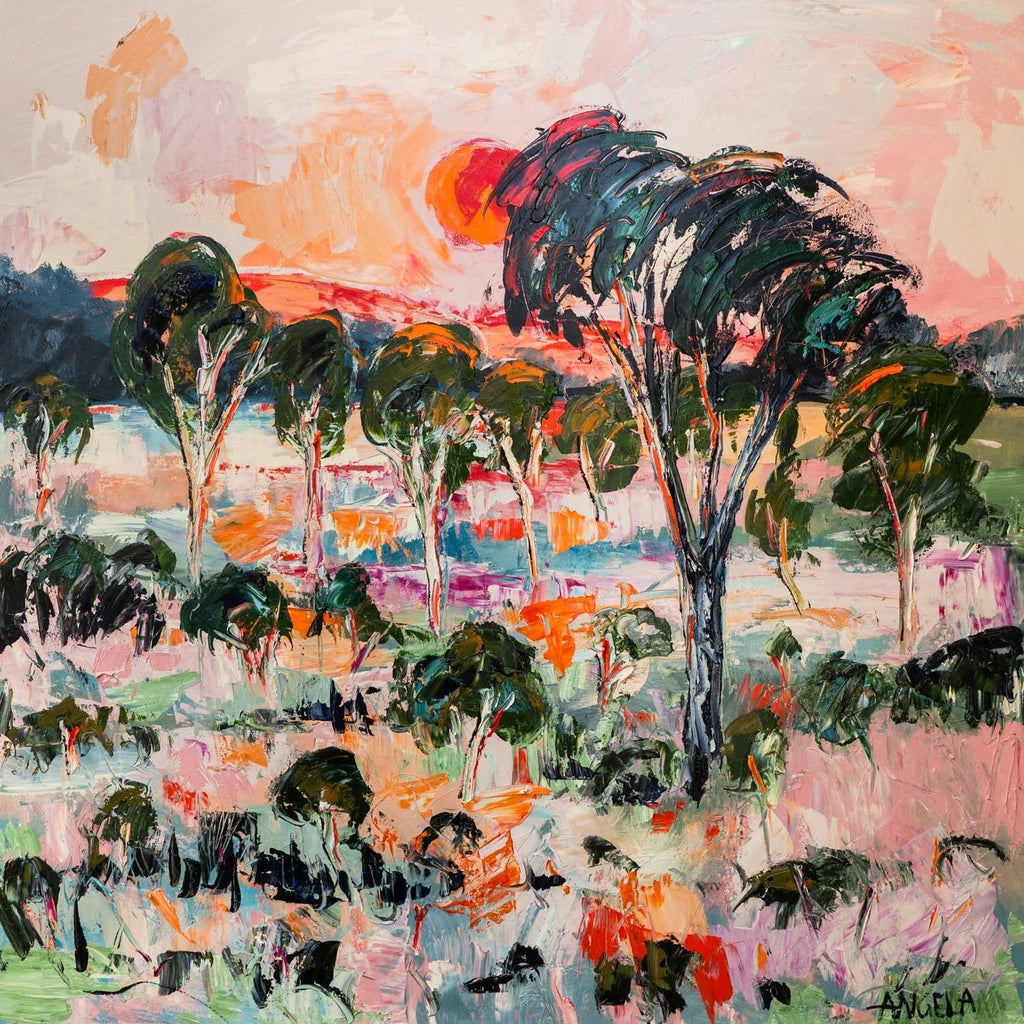 Wild Sunset  - Original Art-Original Art-Angela Hawkey-Greenhouse Interiors