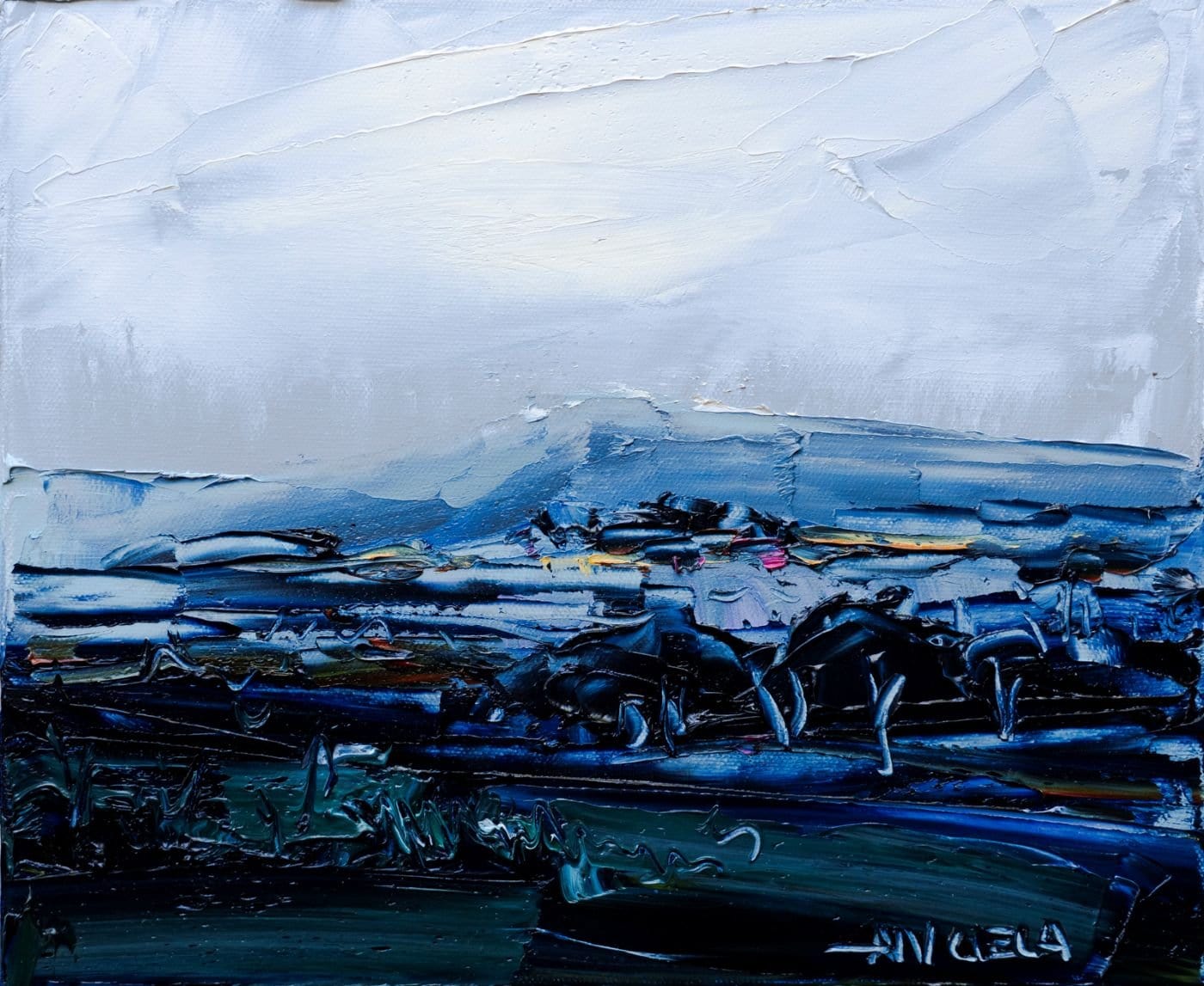 Where The Sky Hangs Low - Original Art