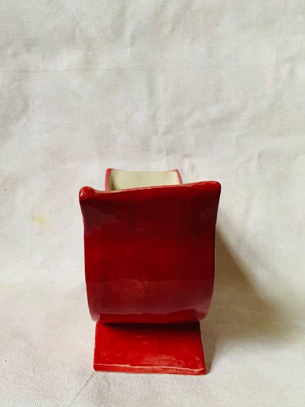 Large Red Mantle Vase