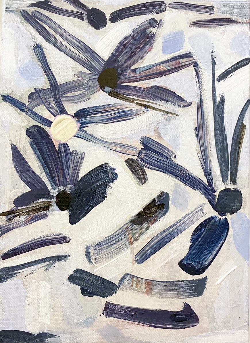 Blue Daisy Field - Original Art