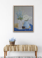 Vice Versa, Delphinium And Paper Whites - Original Art