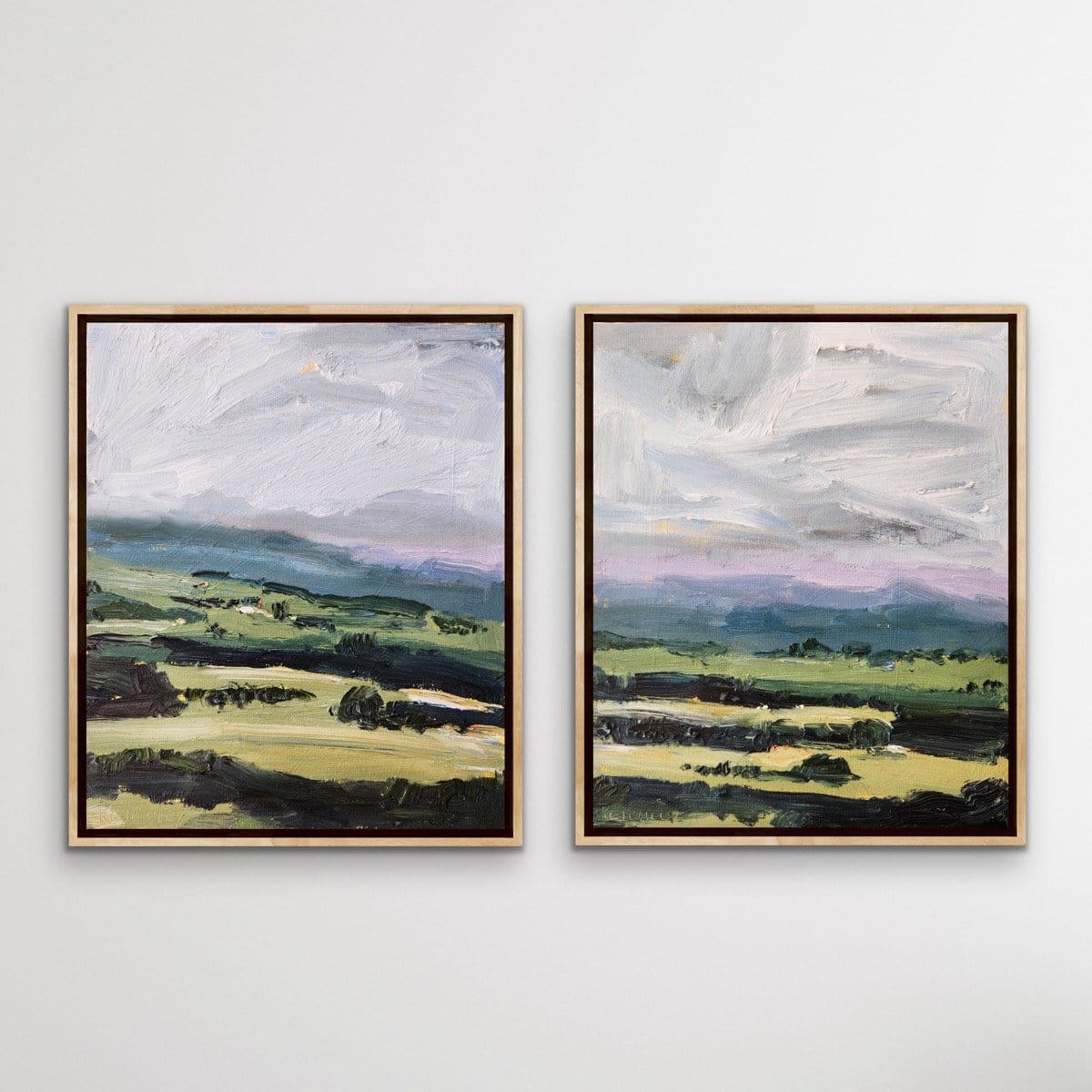 Whispers In Green, Diptych - Original Art