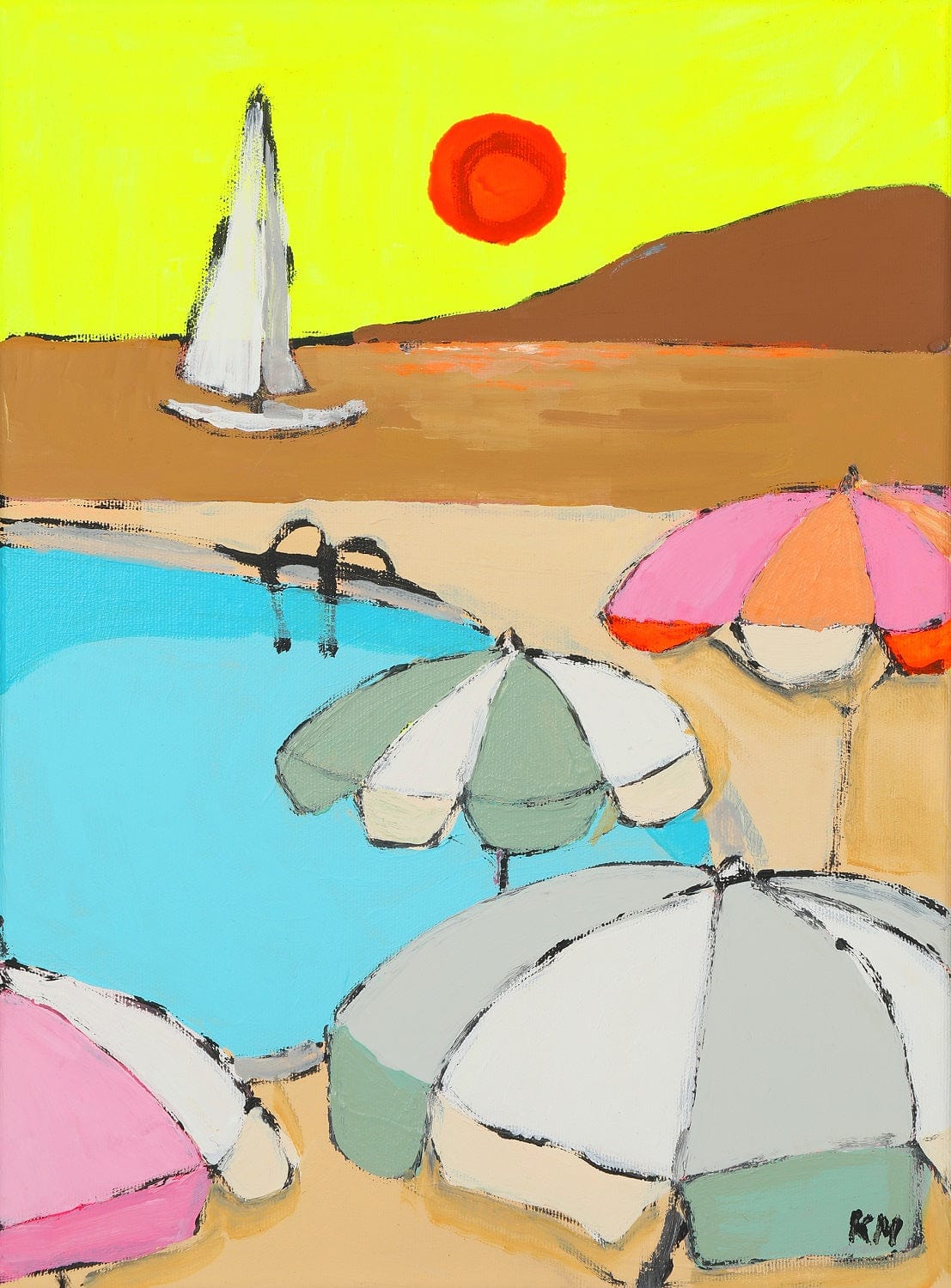 Fiesta By The Pool - Limited Edition Print