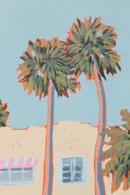 Palms And Stripes - Original Artwork