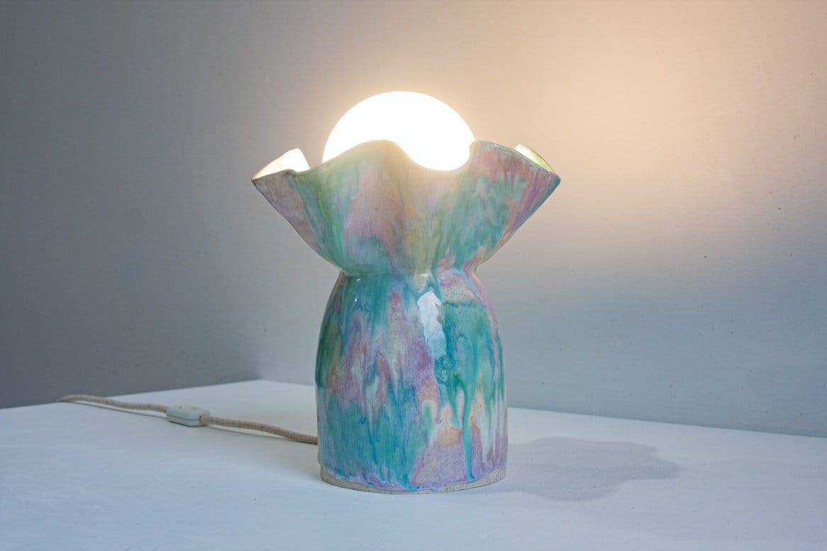 Ceramic Table Lamp - Sorbet-Lighting-Rhiannon Gill-Greenhouse Interiors Pty Ltd