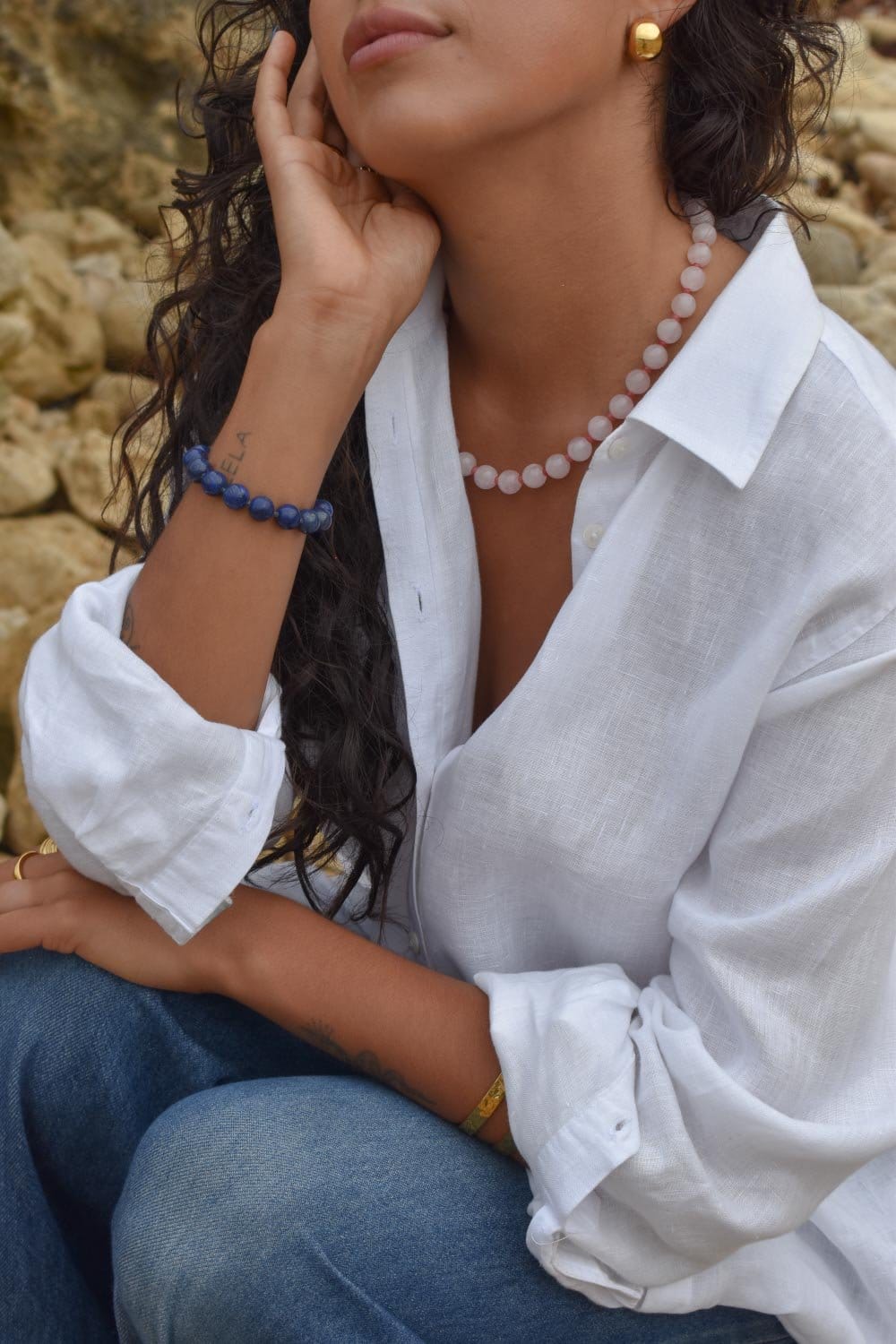 Lily & May - Rose Necklace-Jewellery-Lily and May-Greenhouse Interiors Pty Ltd