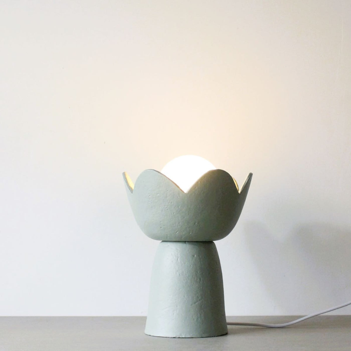 Lotus Table Lamp - Duck Egg Blue