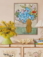 Field Flowers - Original Painting-Original Art-Marcia Priestley-Greenhouse Interiors Pty Ltd