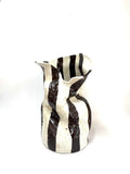 Tall Crush Vase 'Chocolate Stripe'