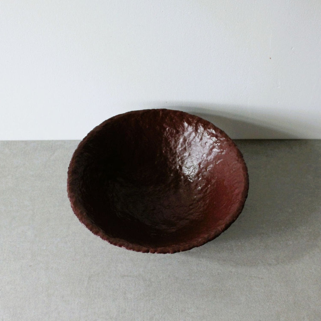 Footed Bowl - Dark Sienna