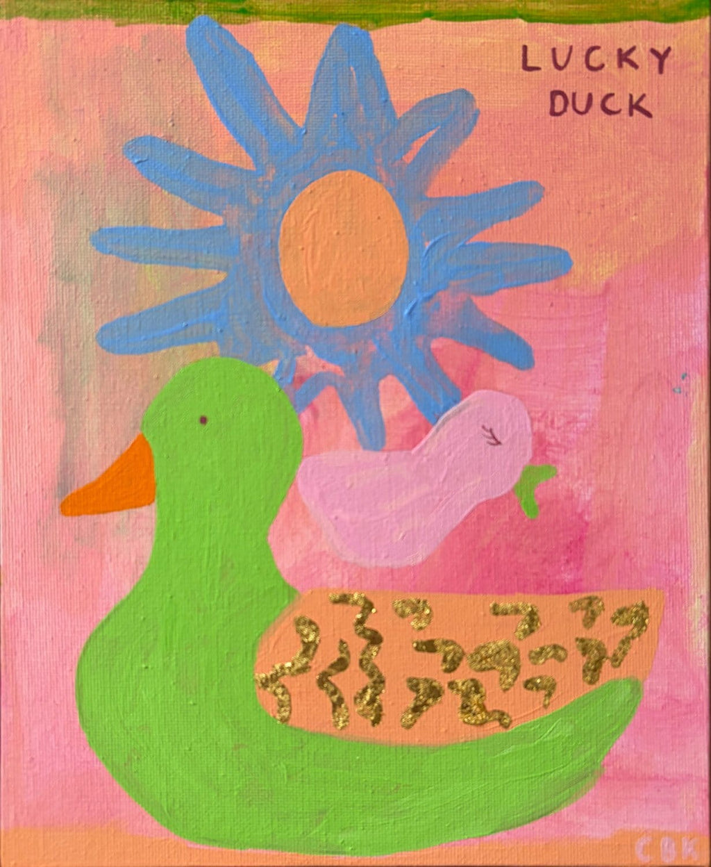 A Very Lucky Duck - Original Art