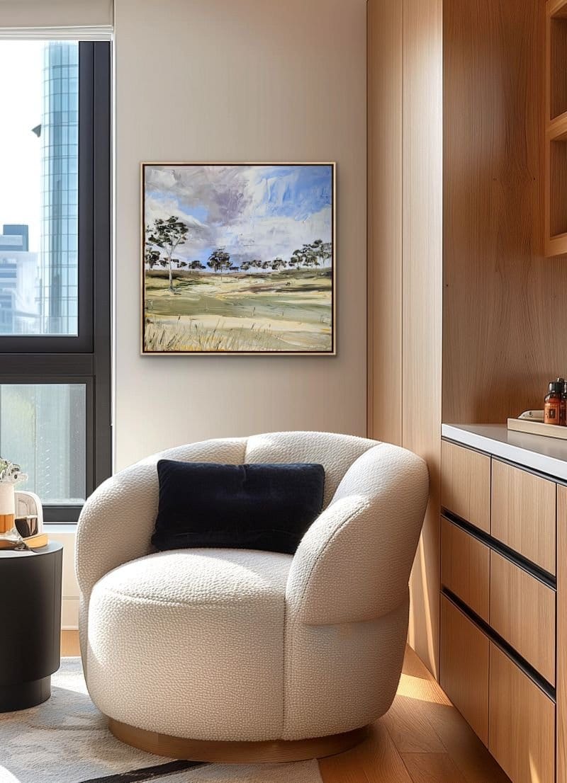 Long Afternoons & Shifting Clouds - Original Art-Original Art-Michelle Keighley-Greenhouse Interiors Pty Ltd