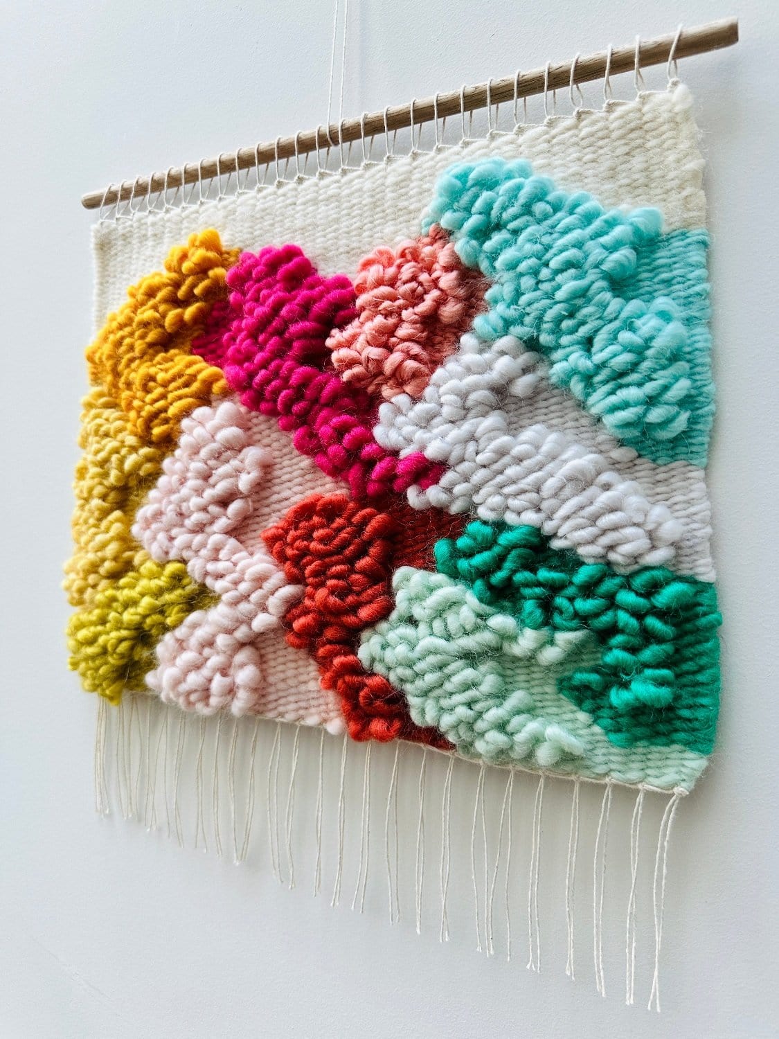 Rainbow Lands Mini 10 - Handwoven Art