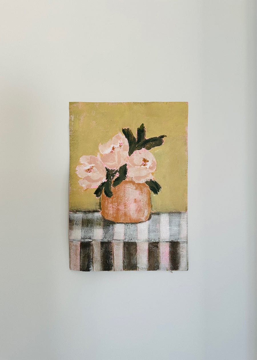 Pink Flowers I -  Original Painting