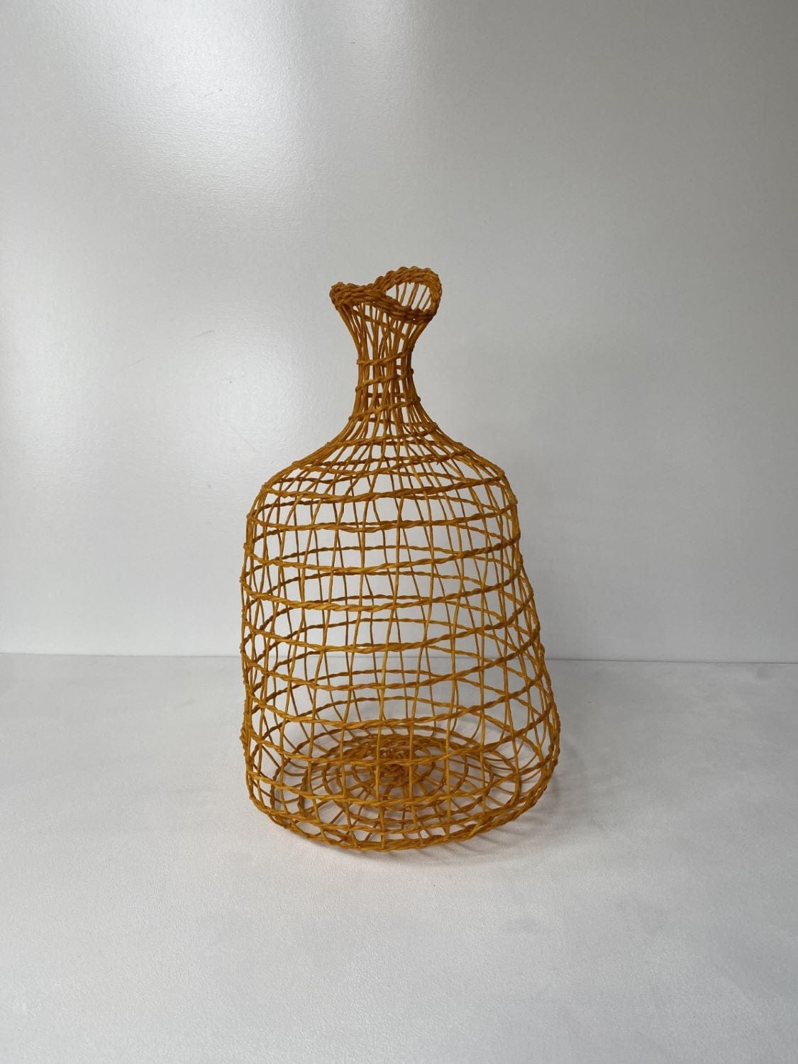 Woven Vase In Yellow