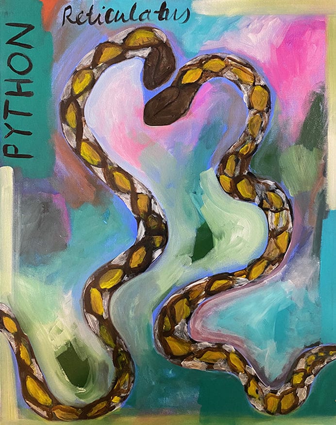 Python Reticulatus - Original Art