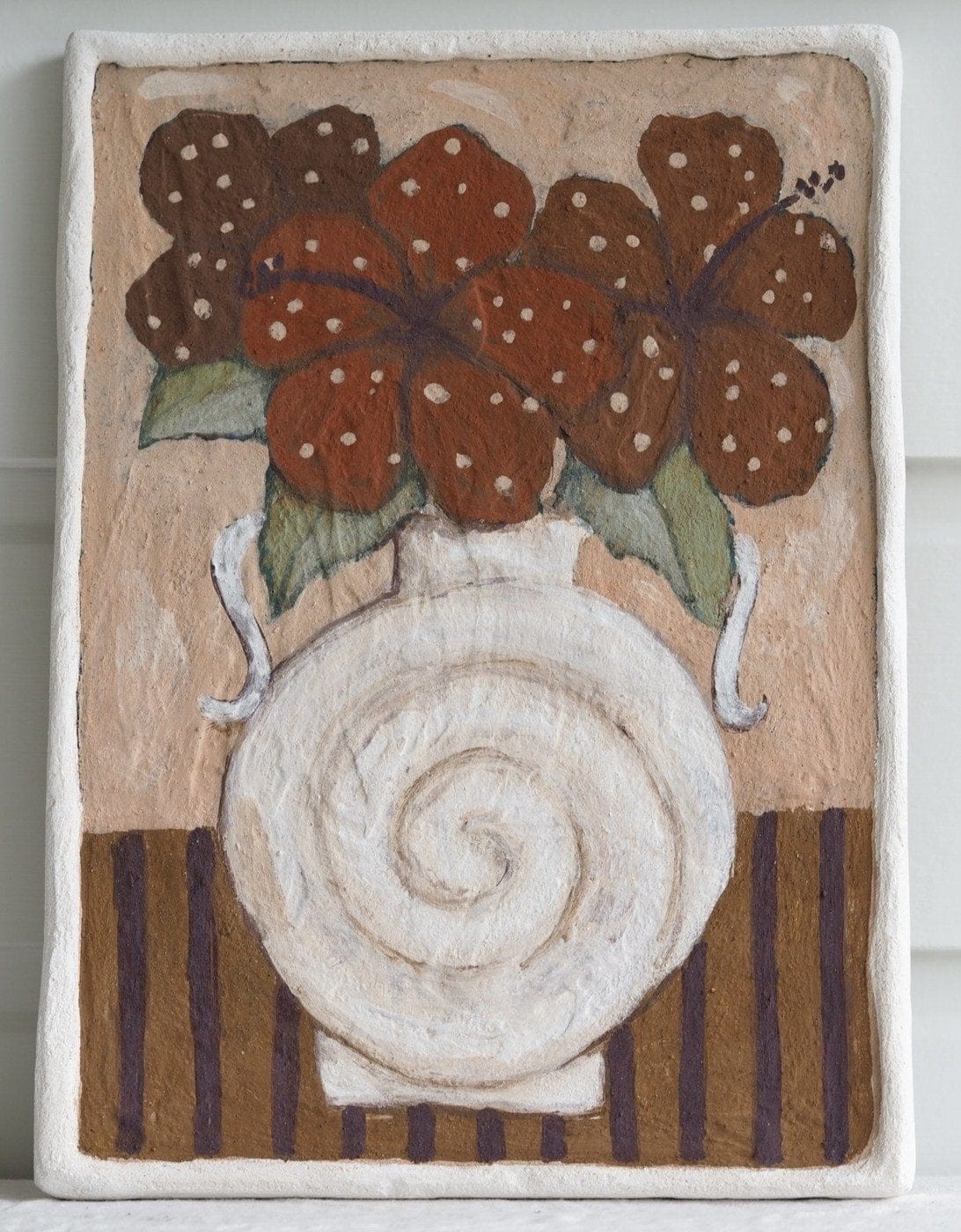 Blooms In Spiral Vase - Original Art
