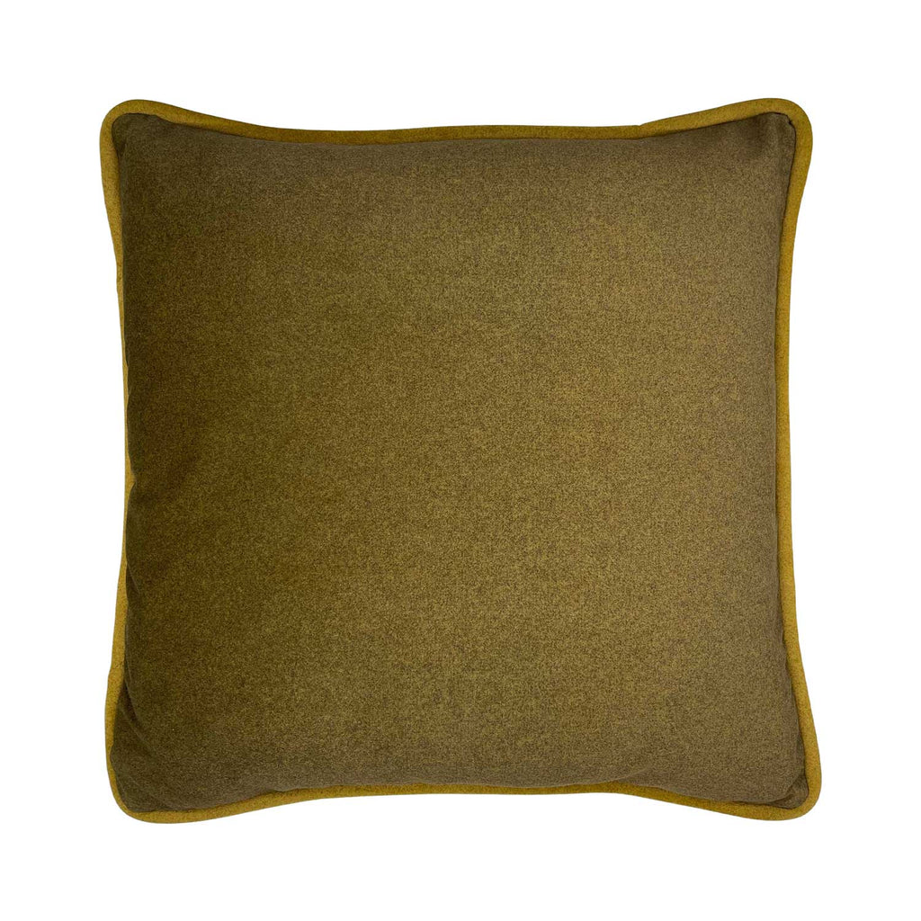 Velour Cushion - Moss & Army Green
