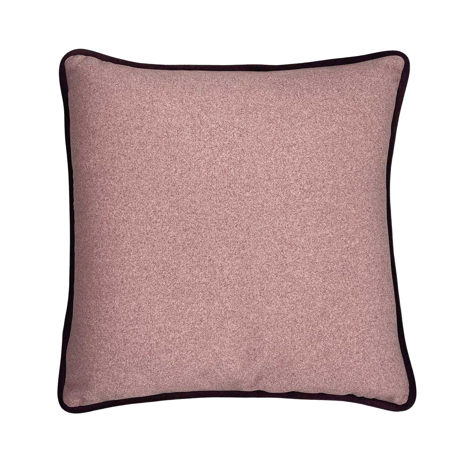 Velour Cushion - Aubergine & Musk