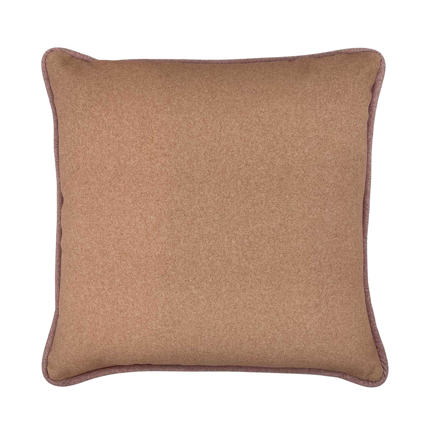Velour Cushion - Musk & Nude