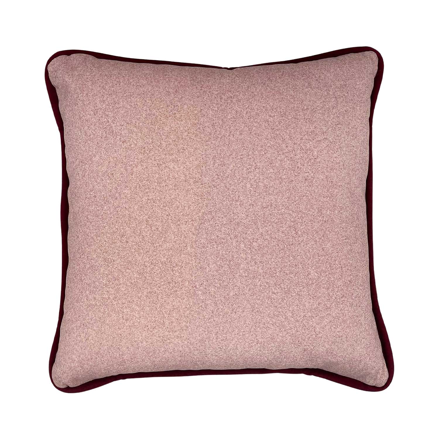 Velour Cushion - Ruby Red & Musk